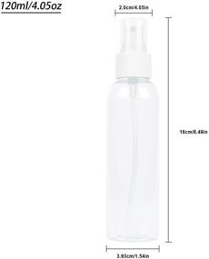 img 3 attached to 🍶 Transparent Plastic Empty Bottle by TRENDBOX