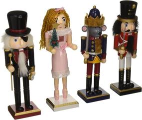 img 2 attached to 🎅 Burton and Burton Christmas Character Nutcracker Figurines: Set of 4 (10") for Holiday Decor