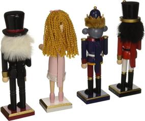 img 1 attached to 🎅 Burton and Burton Christmas Character Nutcracker Figurines: Set of 4 (10") for Holiday Decor