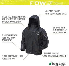 img 3 attached to FROGG TOGGS Men's Toadz Highway Reflective Rain Jacket: Waterproof, Breathable & Reflective for Ultimate Protection