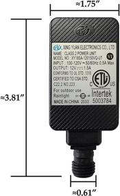 img 3 attached to 🔌 UL/ETL Listed Replacement Power Supply Adapter for Yard Inflatables - 12V, 1.5A, 1500mA, 1.5Amp - Ideal for Home Lawn, Garden & Holiday Decorations