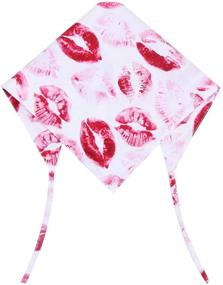 img 2 attached to Valentine's Day Reversible Triangle Dog Bandana Bibs: Stylish Scarf Accessories for Pets - Dogs, Cats, and More