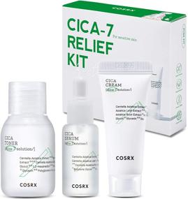 img 4 attached to 🌿 COSRX CICA-7 TSA Approved Travel Size Relief Kit: Pure Fit CICA Trial Set with Toner, Serum, Cream for Sensitive Skin. Centella Asiatica Formula for Soothing and Moisturizing.