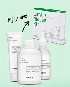 img 3 attached to 🌿 COSRX CICA-7 TSA Approved Travel Size Relief Kit: Pure Fit CICA Trial Set with Toner, Serum, Cream for Sensitive Skin. Centella Asiatica Formula for Soothing and Moisturizing.