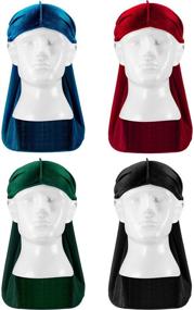 img 3 attached to Tatuo Pieces Velvet Durag Headwraps