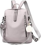 backpack multi pocket capacity shoulder multi purpose women's handbags & wallets logo