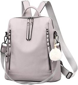 img 4 attached to Backpack Multi Pocket Capacity Shoulder Multi Purpose Women's Handbags & Wallets