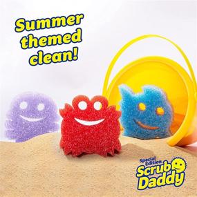 img 3 attached to Scrub Daddy Sponge - Summer Shapes: Non-Scratch Scrubbers for Dishes and Home - 3ct