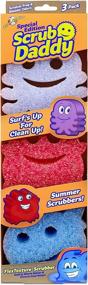 img 4 attached to Scrub Daddy Sponge - Summer Shapes: Non-Scratch Scrubbers for Dishes and Home - 3ct