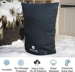 img 1 attached to 🌬️ 17’’W x 21’’H Water Pipe Insulated Pouch - Butecare Backflow Insulation Cover: Optimal Winter Outdoor Freeze Protection for Sprinkler Valves