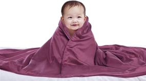 img 4 attached to 🧳 Portable Travel Mini & Standard Silk Camel Silk Throw Blanket with 100% Natural Mulberry Silk - Maroon Standard Size