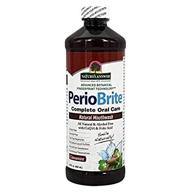 experience the refreshing power of nature's answer periobrite mouthwash cinnamint 16 oz logo