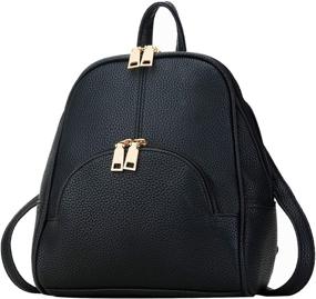 img 4 attached to 🎒 KKXIU Fashion Women's Mini Backpack: Synthetic Handbags, Wallets, and Daypacks