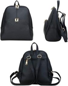 img 3 attached to 🎒 KKXIU Fashion Women's Mini Backpack: Synthetic Handbags, Wallets, and Daypacks