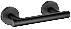 img 2 attached to Stylish and Sturdy 9 Inches Hand Towel Bar in 🧺 Black Stainless Steel for Wall Mount - Ideal for Bathroom Towel Storage