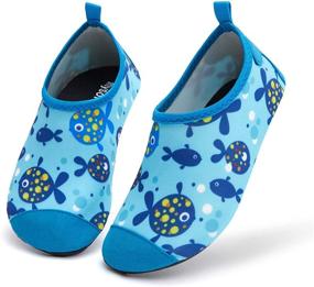 img 4 attached to Mysoft Non Slip Toddler Barefoot Swimming Girls' Shoes: Superior Grip for Safe Water Adventures