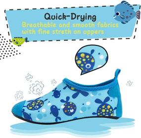 img 2 attached to Mysoft Non Slip Toddler Barefoot Swimming Girls' Shoes: Superior Grip for Safe Water Adventures