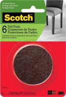 🛡️ brown round scotch felt pads 2-in diameter - 6 pads for ultimate hardwood floor protection! logo