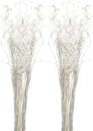 ✨ iridescent white sparkle glitter curly ting ting branches vase filler by royal imports - 26”, 75 stems. perfect for wedding, holiday, and home decoration logo