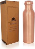 💧 1000ml copper water bottle - leak proof ayurveda health pitcher for sport, fitness, yoga - 34 oz logo