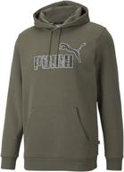 puma графический флисовый худи "виноград" мужская одежда. логотип