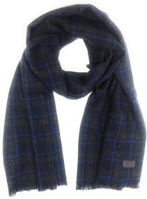 img 2 attached to 🧣 Hickey Freeman Merino Patterned Scarf for Men - Stylish Scarf Accessory