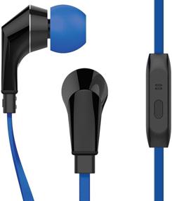 img 3 attached to Naztech NX80 Stereo Earphones with NoiseHush Technology: High Fidelity Sound, Tangle-Free Cable, In-line Mic & Control Button - Blue/Black