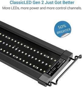 img 3 attached to 🐠 NICREW ClassicLED Gen 2 Aquarium Light: Dimmable LED Fish Tank Light with 2-Channel Control, High Output (18-24 Inch, 15 Watts)
