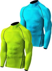img 2 attached to Dfen Sports Compression Jerseys Tights Sports & Fitness in Australian Rules Football