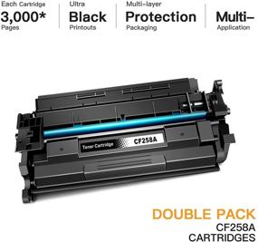 img 3 attached to 🖨️ E-Z Ink (TM) Compatible Toner Cartridge Replacement for HP 58A CF258A 58X CF258X | Compatible with Laserjet Pro M404n M404dn M404dw M404 & Laserjet Pro MFP M428fdw M428fdn M428dw M428 Printer (Set of 2 Black Cartridges)