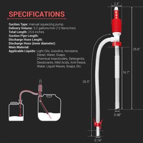 img 3 attached to Ручной перекачивающий галлоны в минуту гибкий