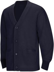 img 1 attached to 👕 CLASSROOM Uniform Cardigan Sweater: Stylish Medium Boys' Clothing and Sweaters