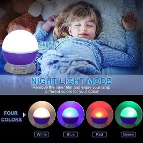 img 1 attached to 🌟 Votozi Kids Night Light: 360 Degree Rotating Star and Moon Projector with 9 Color Changing LEDs - Perfect Gift for Men, Women, and Children!