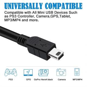 img 1 attached to 🔌 Ultimate PS3 Charger Cable: VOTY PS3 Charging Cord for Garmin GPS & Sony PlayStation 3 Wireless Controller - 10FT, 6FT Long