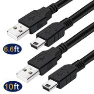 🔌 ultimate ps3 charger cable: voty ps3 charging cord for garmin gps & sony playstation 3 wireless controller - 10ft, 6ft long logo