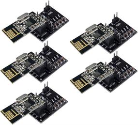 img 4 attached to 📡 Aideepen 5PCS NRF24L01 Wireless Transceiver Module Bundle with Socket Breakout Adapter and Arduino-Compatible 8 Pin Plate Board