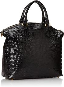 img 3 attached to Stylish and Spacious: Brahmin Large Duxbury Satchel for Women - Black Handbags, Wallets, and Top-Handle Bags