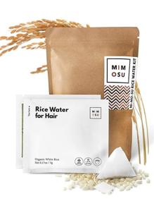 img 4 attached to 🍚 Organic Rice Water Hair Growth Tea Bags: DIY Natural Conditioner & Detangler for Curly Hair, Repairs & Nourishes Damaged Hair, Curly Girl Method with Fermented Rice Water & Organic Rice Protein