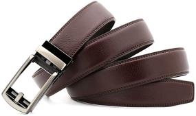 img 1 attached to Experience Ultimate Comfort with Adjustable Genuine Leather Belt