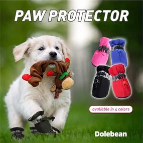 img 3 attached to Snow Winter Shoes and Paw Protectors for Small/Medium Dogs and Puppies - Dog Boots