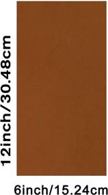 img 3 attached to 🧵 Premium 6x12 Pre Cut Leather Sheets – Genuine Cowhide for Crafting, Repair, and Arts (Tan, 1 PC)