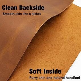 img 2 attached to 🧵 Premium 6x12 Pre Cut Leather Sheets – Genuine Cowhide for Crafting, Repair, and Arts (Tan, 1 PC)