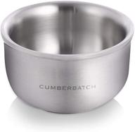 cumberbatch men's stainless steel shaving bowl - premium shaving soap bowl for men logo