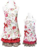 👩 bowbear mommy and me matched floral apron set логотип