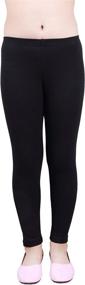 img 1 attached to 🏻 IRELIA Girls Solid Cotton Ankle-Length Leggings for School and Play: Ultimate SEO-friendly Pick