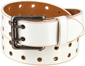 img 3 attached to 👔 Classic Black Leather Men's Belt: Roller Vintage One Piece - Finest Belt Accessories