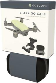 img 1 attached to 🎒 GoScope SPARK GO CASE: Compact Hardshell Case for DJI Spark & Controller - Adventure/Travel Case with Belt Straps for Easy Hands-Free Carrying - Slimline Water-Resistant Nylon Hard Case