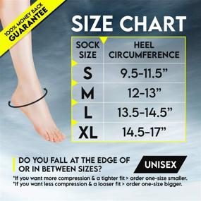 img 2 attached to Langov Ankle Brace Support for Men & Women (Pair) - Best Compression Sleeve Socks for Foot, Sprained Ankle, Achilles Tendonitis Recovery - Reduce Swelling, Heel Pain - Nano Socks