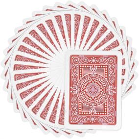 img 4 attached to 🃏 Modiano 100% Plastic Playing Cards - Texas Hold'em Poker, Jumbo Index, Wide Size