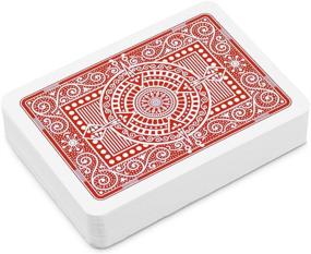 img 3 attached to 🃏 Modiano 100% Plastic Playing Cards - Texas Hold'em Poker, Jumbo Index, Wide Size